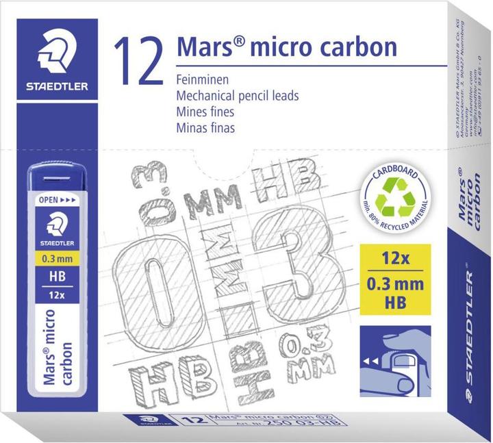 Immagine prodotto Staedtler Mars Micro (12 pz., 0.30 mm, HB)