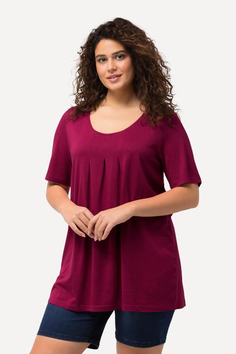 Actual product image Ulla Popken Essential Front Pleat Tee (46, 48)
