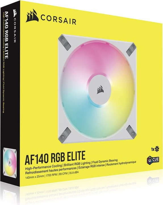 Actual product image Corsair AF140 RGB Elite (140 mm, 1 x)