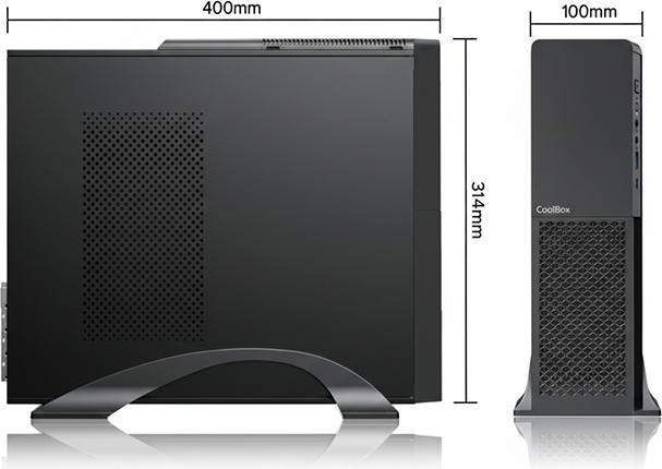 Actual product image CoolBox PC micro ATX T313 Slim (mATX, Mini-ITX)