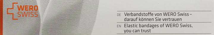Actual product image Wero Swiss Fix Elastische Gazebinde 4mx4cm weiss