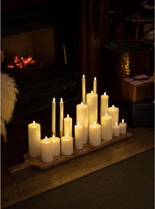 Actual product image Sirius LED Candles Set Sille, 2 cm x 250 mm, White, Rechargeable (2 x)