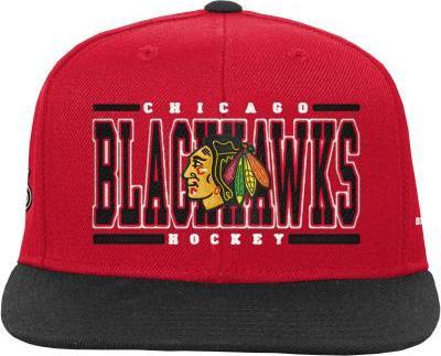 Produktbild Outerstuff Retro Deadstock Snapback Cap (Einheitsgrösse, Schwarz, Chicago Blackhawks)