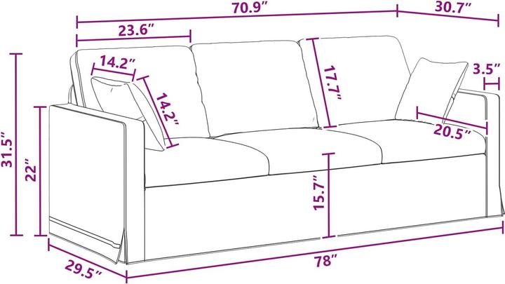 Produktbild vidaXL Sofa (Ecksofa)