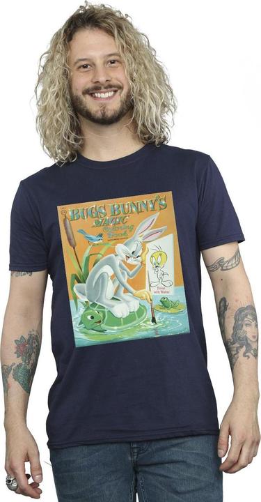 Actual product image Looney Tunes Mens Bugs Bunny Colouring Book T-Shirt (XXL)