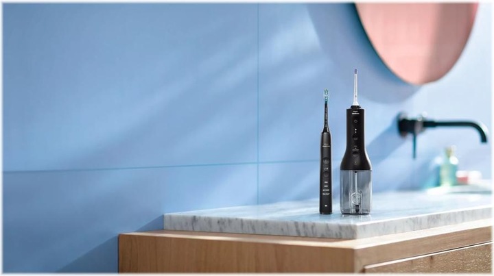 Productafbeelding Philips Sonicare Diamond Clean 9000 & snoerloze Power Flosser 3000 (Sonische tandenborstel)