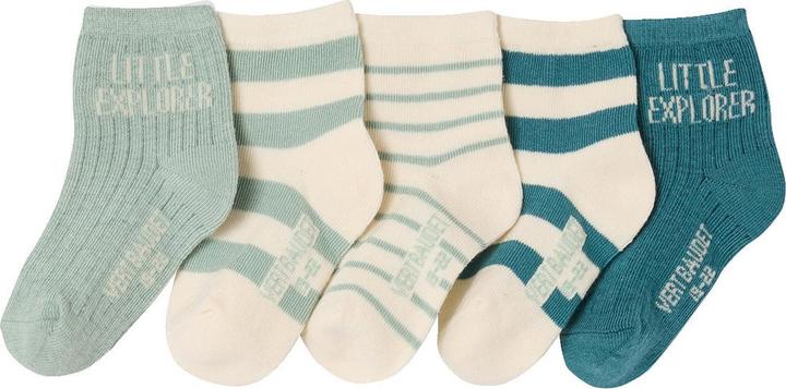 Actual product image Vertbaudet 5-pack of baby socks LITTLE EXPLORER (5-pack, 19 - 22)