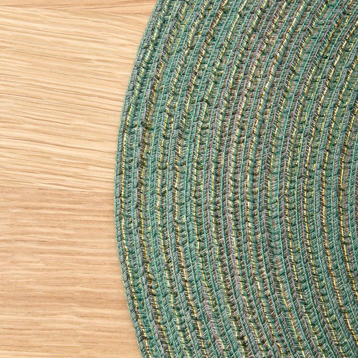 Image du produit Pichler Set de table rond Samba vert sauge brillant