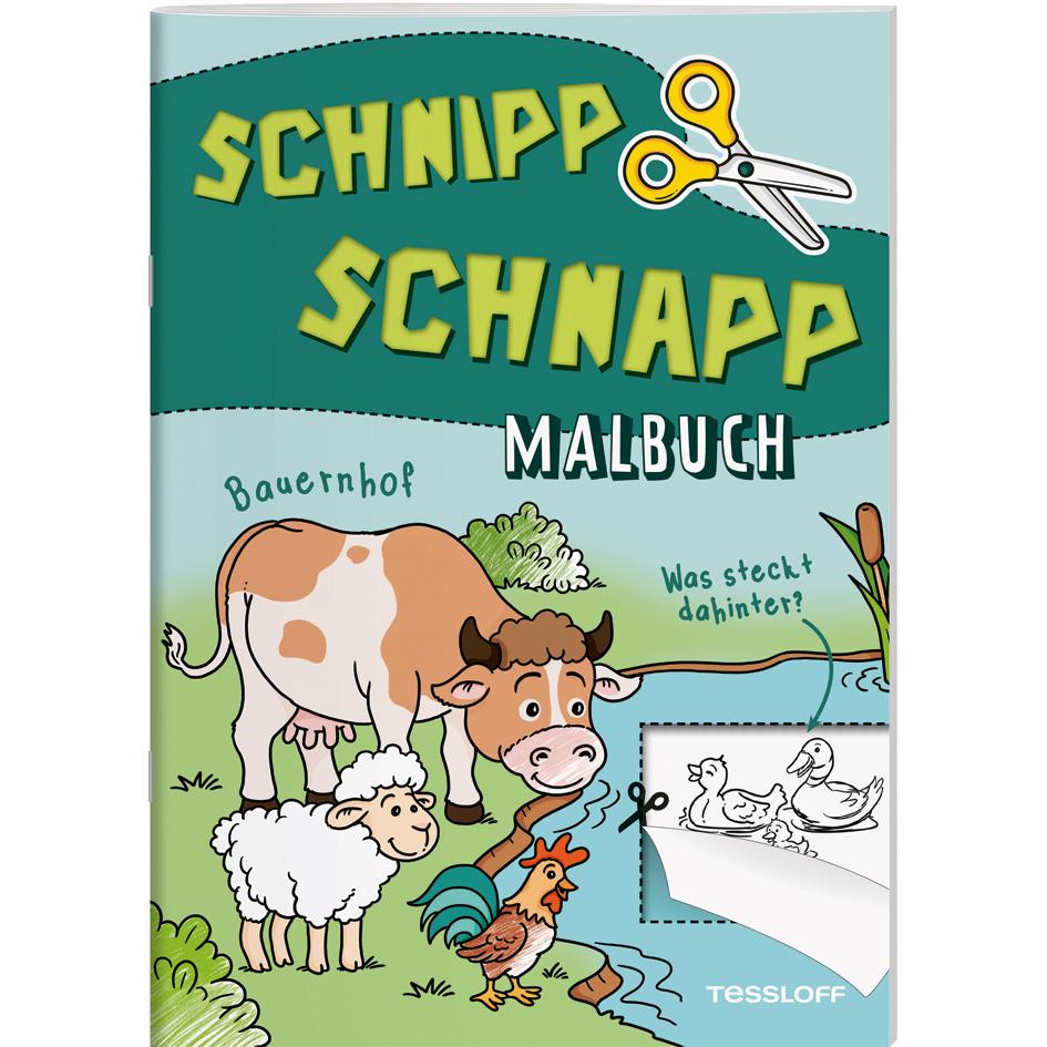Tessloff Schnipp Schnapp Malbuch. Bauernhof. Was steckt dahinter?