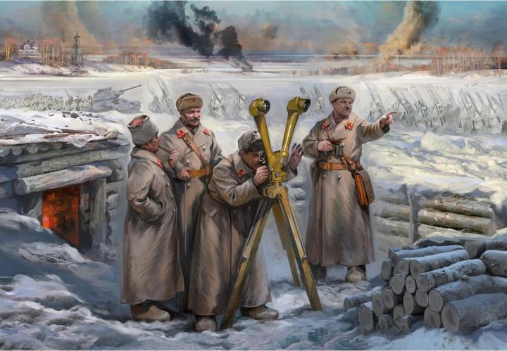 Actual product image Carson 1:72 Soviet HQ Winter