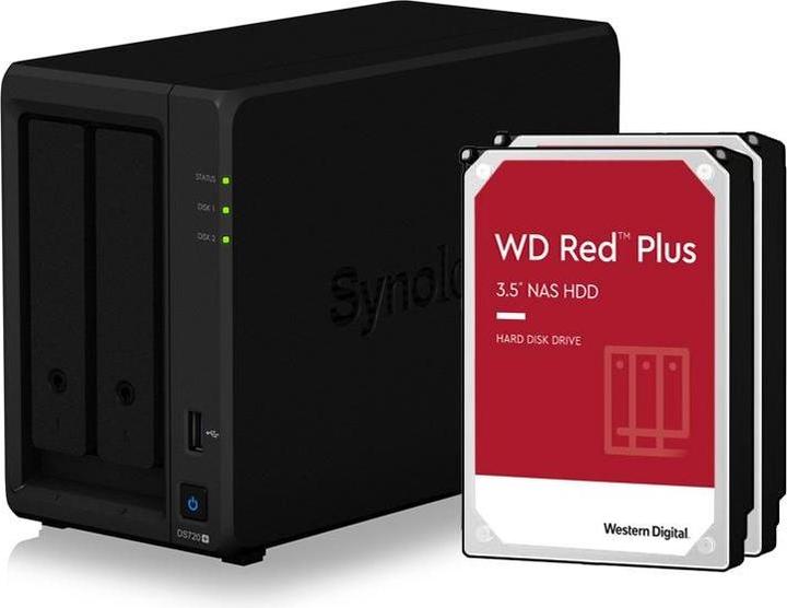 Synology DS720+ (2 x 4 TB, WD Rosso Plus)