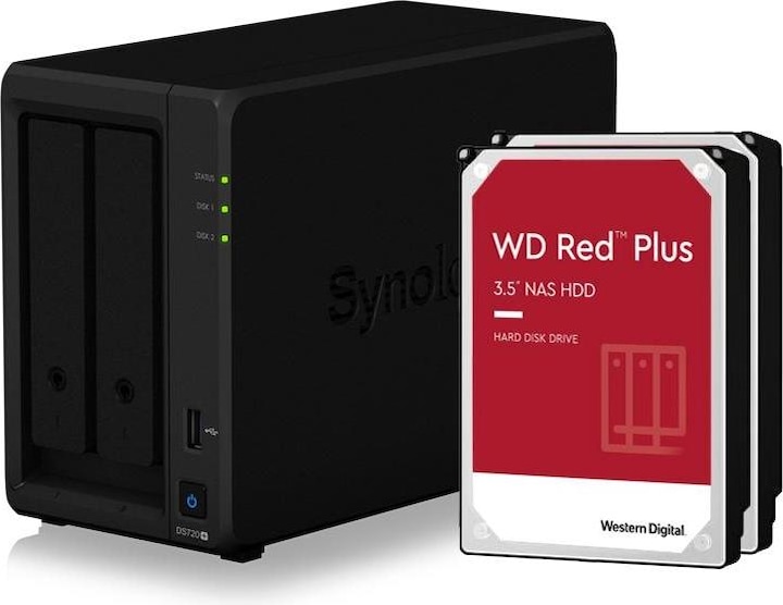Immagine prodotto Synology DS720+ (2 x 4 TB, WD Rosso Plus)