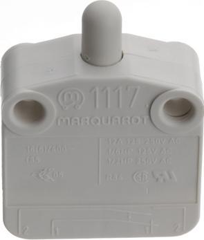 Produktbild Marquardt Mikroschalter, 1117, 16A, 1 Schliesser, 3.5N, Stössel
