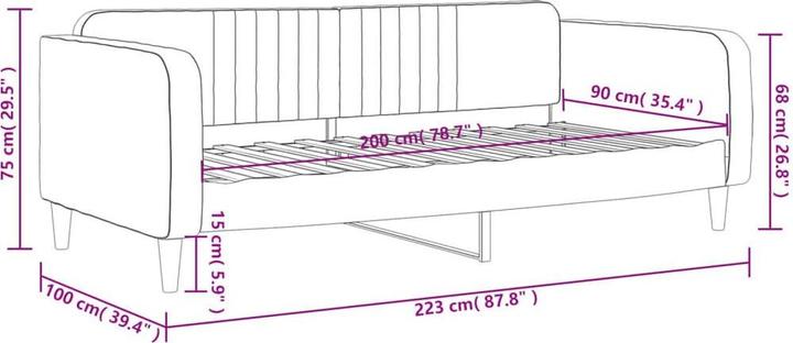 Actual product image vidaXL Tagesbett