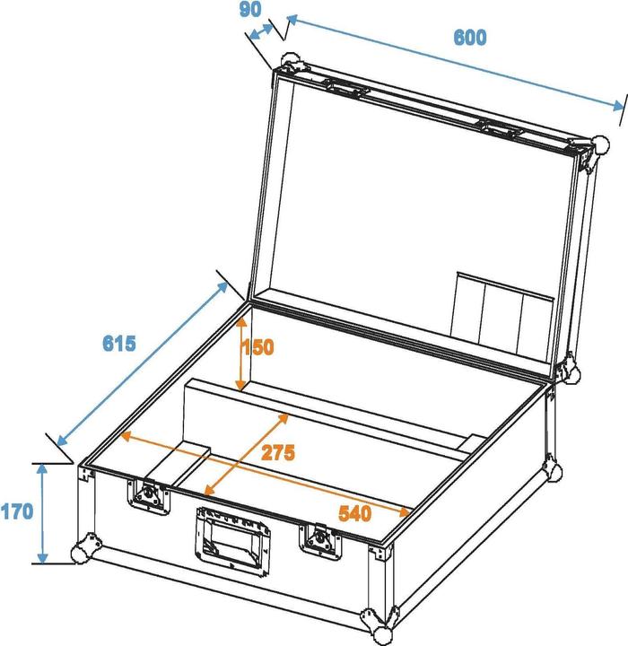 Produktbild Roadinger Flightcase 2x TS-150/TS-7/TS-255