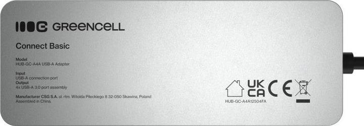 Produktbild GreenCell USB hubs 4 PORT USB-A 3.0 5904326375901 HUB-GC-A4A (5904326375901) (USB-A, 4 Ports)