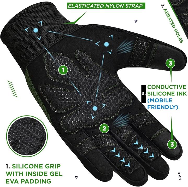 Produktbild Rdx W1 Vollfinger-Turnhandschuhe (L)