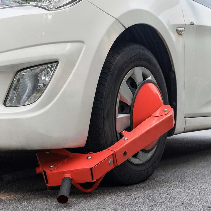 Produktbild Wiltec Radkralle 300x145x630mm Felgen 10-18" Parkkralle Wegfahrsperre Stahl