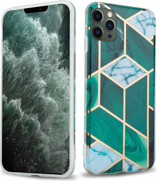 Produktbild Cadorabo IMD TPU Bunter Marmor Hülle (Apple iPhone 12 Pro Max)