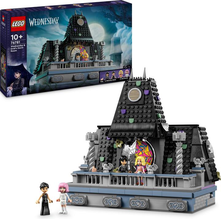 Actual product image LEGO Wednesdays und Enids Zimmer im Studentenwohnheim (76781, LEGO Wednesday, LEGO Rare Sets)