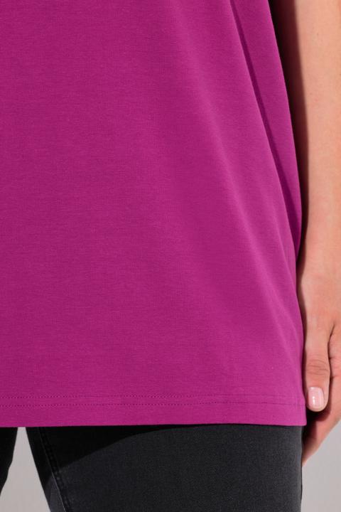 Actual product image Ulla Popken Essential Notch Neck Stretch Tee (46, 48)