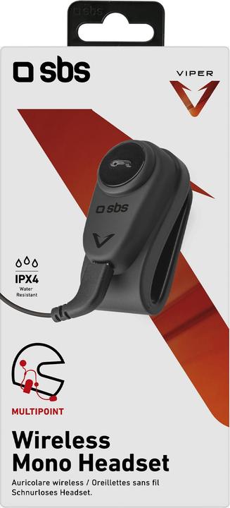 Actual product image SBS Mono wireless headset for helmet (Set of 1)