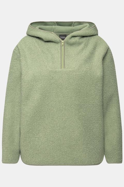 Produktbild Ulla Popken Teddypullover, Plüsch, Kapuze, Langarm (60)