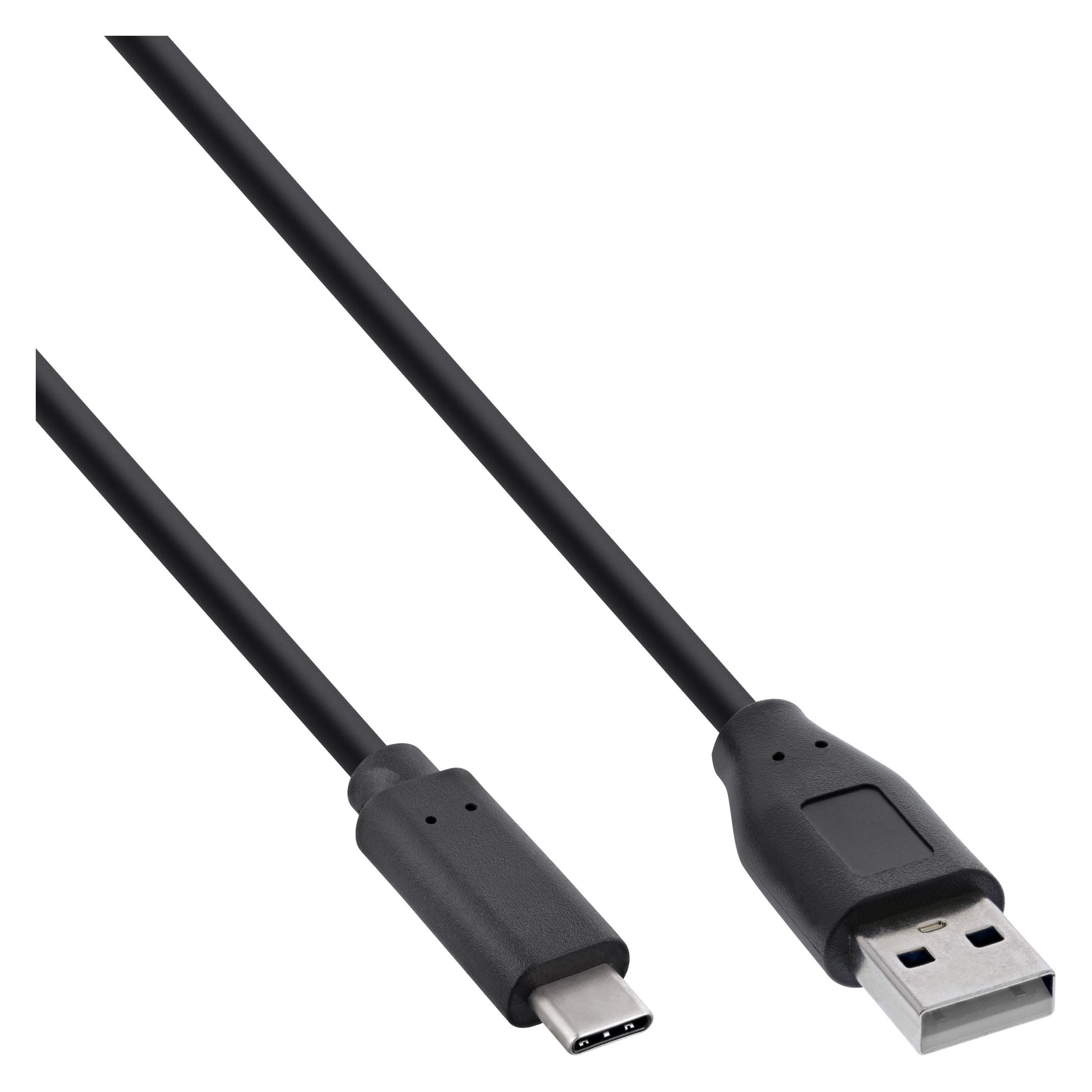 InLine Fiche de type C à A (0.50 m, USB 2.0), Câble USB