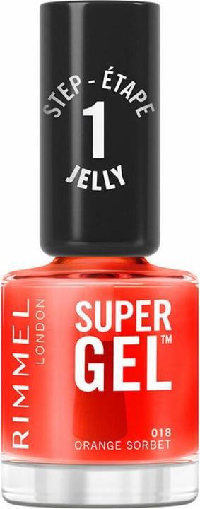 Immagine prodotto Rimmel London SUPER GEL esmalte de uñas #18-Orange Sorbet 12 ml (018 Sorbetto all'arancia, Smalto per unghie effetto gel)