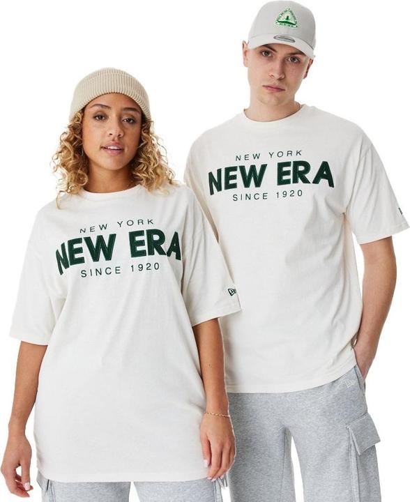 Produktbild New Era Oversized Shirt - BRAND LOGO off white - L (L)