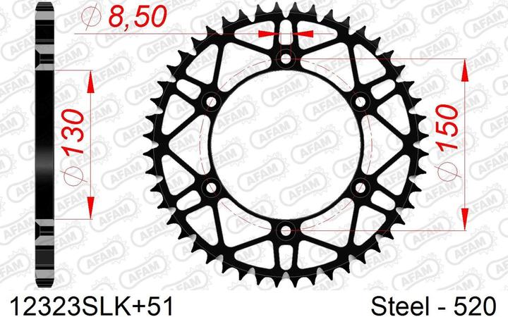 Image du produit Afam 520 51 dents (51)