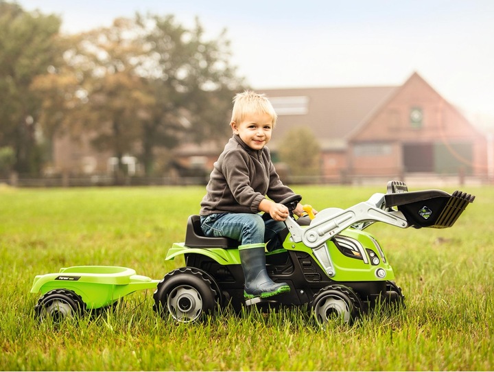 Produktbild Smoby Max Traktor mit Anhänger - Grün
