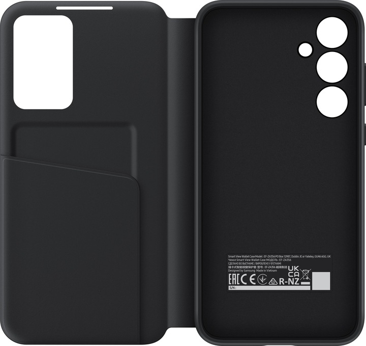 Productafbeelding Samsung Boekomslag Smart View Portemonnee Hoesje Zwart (Samsung Galaxy A35)