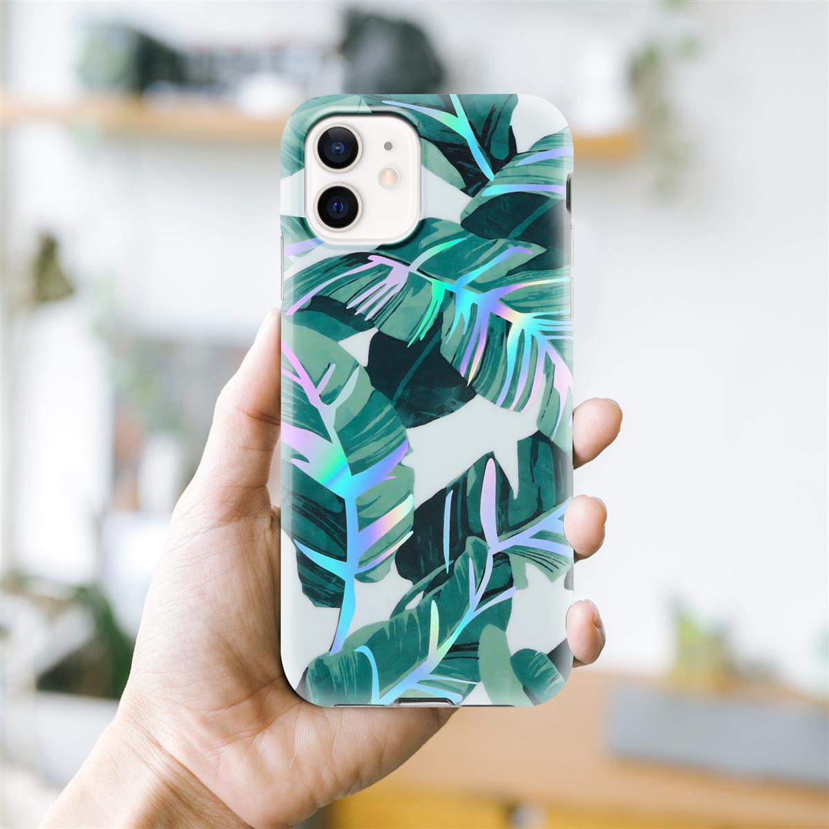 Thumbnail - Cadorabo IMD TPU Bunte Blumen & Blätter Cover (Realme 12 Pro+, Apple iPhone 12), Smartphone Hülle, Weiss