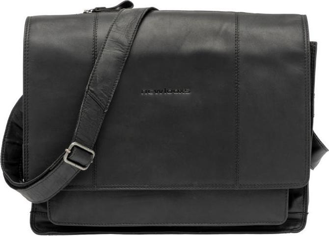 Produktbild New Looxs Radtasche Fellini Leder Black 18l.