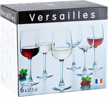 Image du produit Luminarc Versailles (27.50 cl, 6 Verres, Verres à vin rouge, Verres à vin blanc)