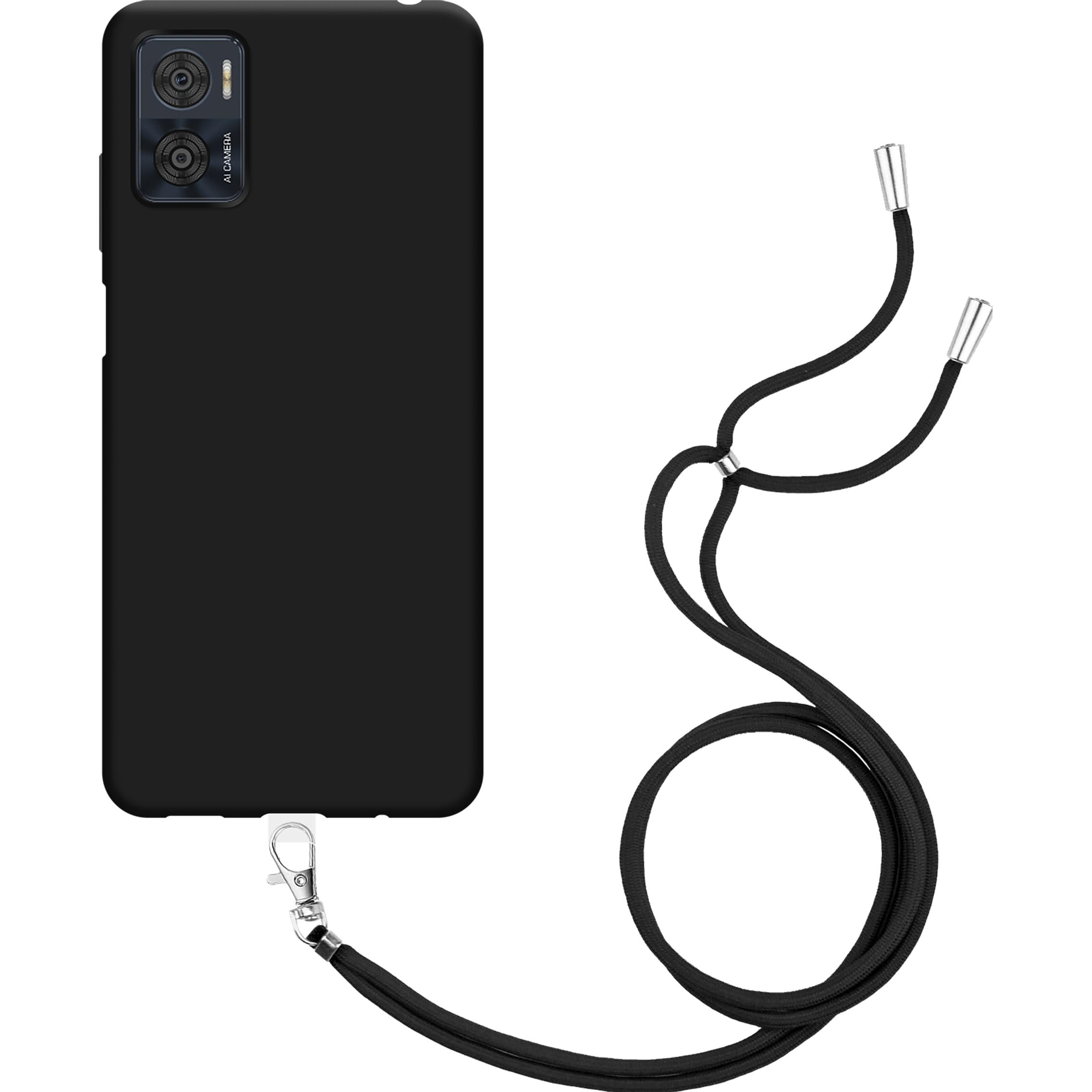 Thumbnail - Cazy Handykette Hülle Kompatibel mit Motorola Moto E22/E22i - Silikon Handyhülle mit Band Necklace Hülle, Handykette, Sc...