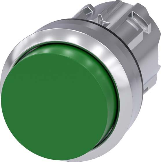 Siemens Pushbutton 22mm green raised button