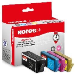 Kores Multi-Pack Tinte G1756KIT ersetzt hp 903XL je 1x schwarz 53 ml cyan magenta - Sc (M, C, Y, BK)