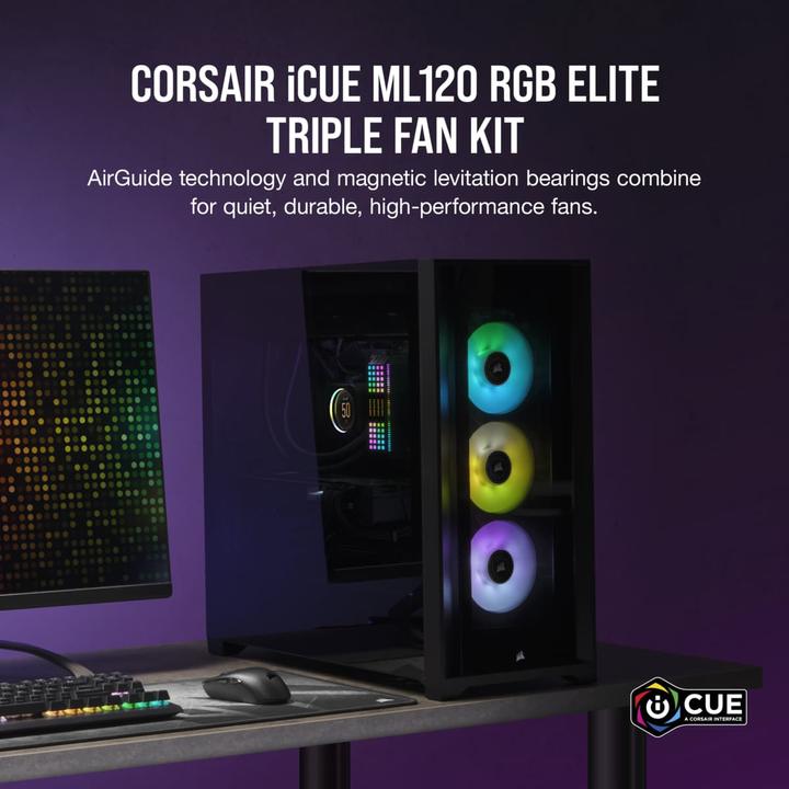 Produktbild Corsair ML120 RGB ELITE (120 mm, 3 x)