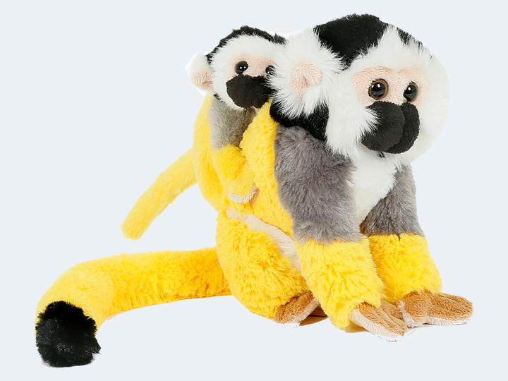 Immagine prodotto Semo Peluche sconosciuto MKV-07SY04 - Scimmia scoiattolo con bambino (18 cm)