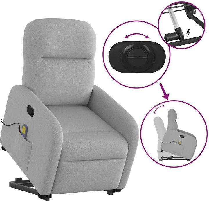 Image du produit vidaXL Massagesessel mit Aufstehhilfe
