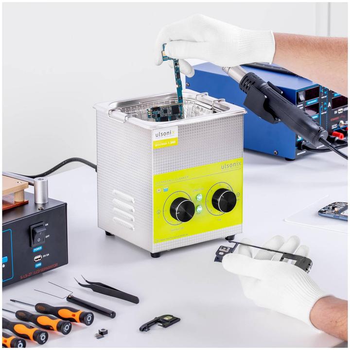 Produktbild Ulsonix Ultraschallreiniger Ultraschallreinigungsgerät Ultraschallbad 1,3 L 60 W 40 kHz (40 kHz, 1.30 l)