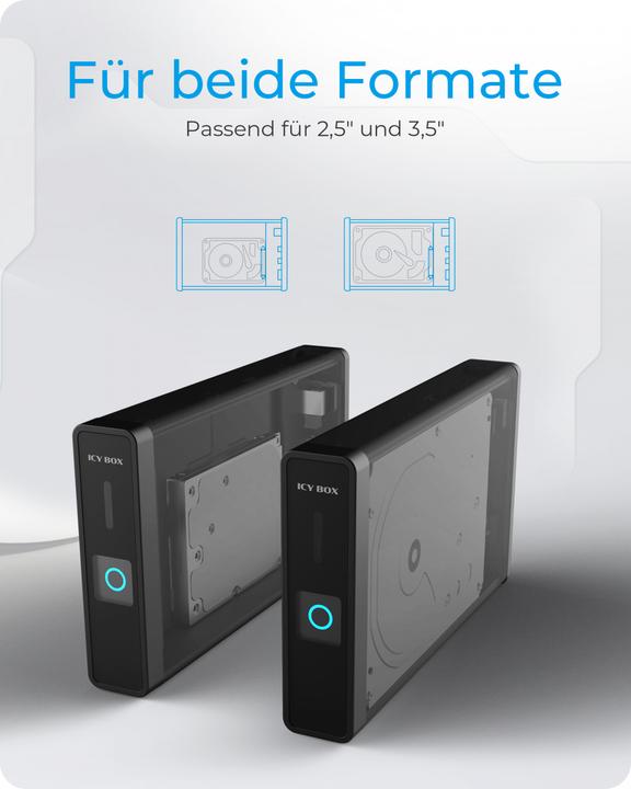 Produktbild Icy Box IB-382H-C31 (3.5", 2.5")