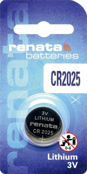 Image du produit Renata Lithium CR2025 (1 pcs, CR2025, 165 mAh)