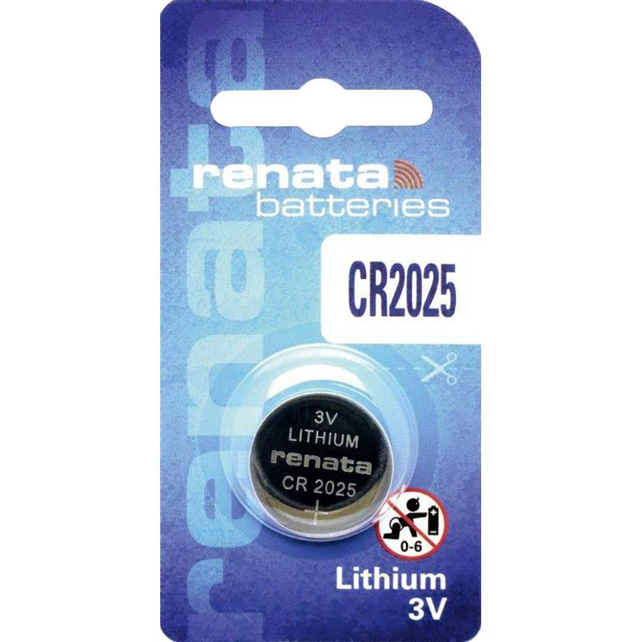 Renata Lithium CR2025 (1 Stk., CR2025, 165 mAh), Batterien + Akkus