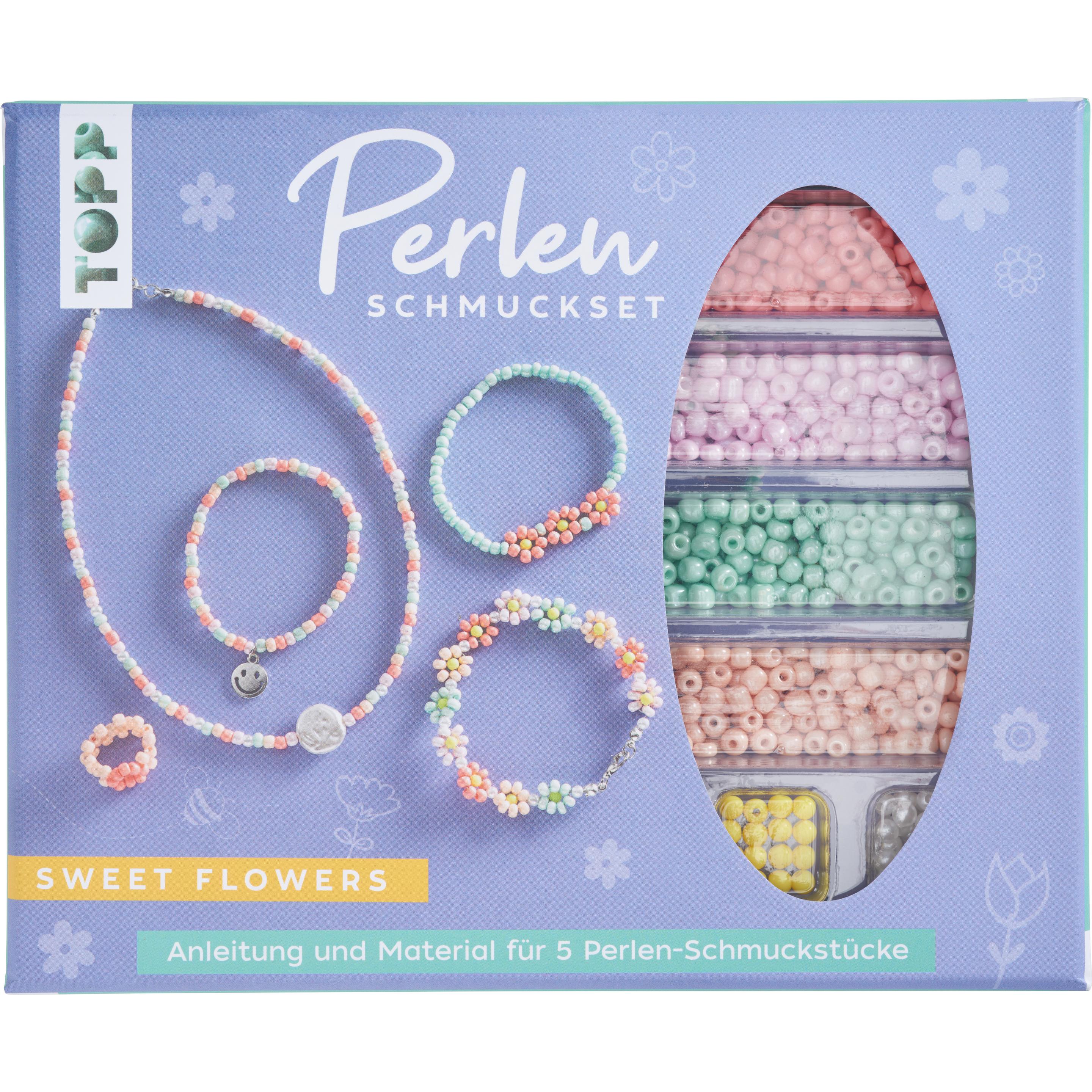 Topp Perlen-Schmuckset Sweet Flowers