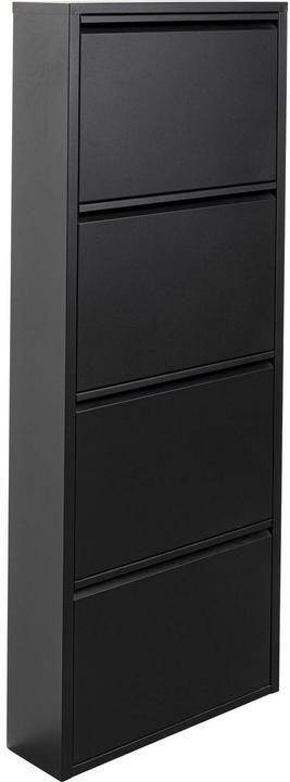 Produktbild Kare Design Schuhkipper Caruso 4-er Schwarz (MO) (15 x 50 x 136 cm)
