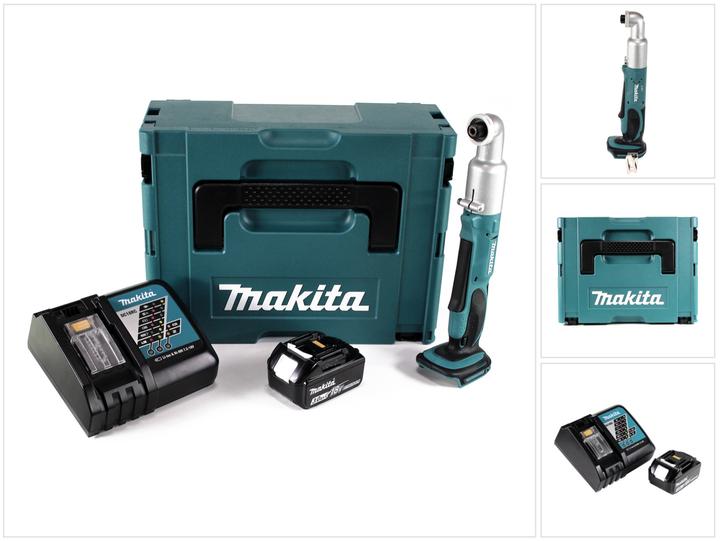 Actual product image Makita DTL 061 RF1J Battery angle impact wrench 18V 1/4" 60Nm + 1x battery 3.0Ah + charger + Makpac (Rechargeable battery operated)