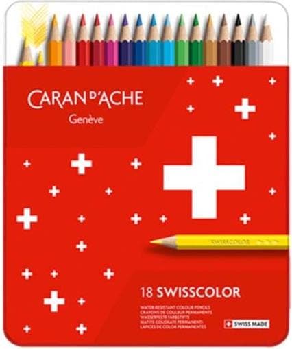 Image du produit Caran d'Ache Crayons de couleur Swisscolor (Multicolore, 18 x)